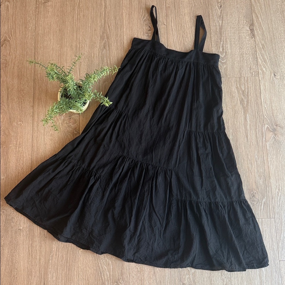 JENNI KAYNE SEERSUCKER SUMMER DRESS IN BLACK SIZE XS - Picture 6 of 10